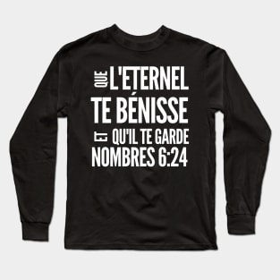 Numbers 6-24 Lord Bless You French Long Sleeve T-Shirt